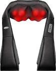 Shiatsu Back Neck and Shoulder Massager with Heat Deep Tissue 3D Kneading Pillow