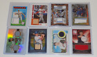 Lot of (8) Baseball Jersey Relic Cards with Stars and HOFers #d Chipper, Ripken
