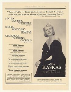 1939 Anna Kaskas Ida Krehm Photo Booking Print Ad