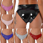 Women Latex Rubber G-String Thong Briefs Panties Low-Rise Tanga Shorts Underwear