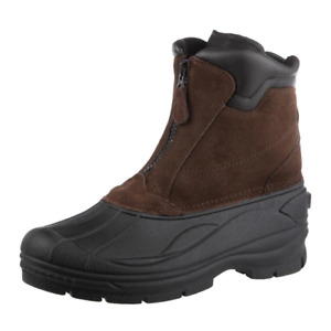 Men's Water-resistant PU Coated Synthetic Warm Winter Boots
