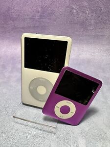 New ListingLot 2 Apple iPod Classic 5th Gen A1136 White 30GB & A1236 8GB / Parts Or Repair