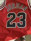 Michael Jordan Autographed Red Authentic Bulls Jersey With UDA