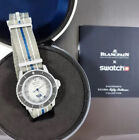 Blancpain x Swatch Scuba Fifty Fathoms Antarctic Ocean White Dial Watch with Box