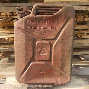 Original German Tank Canister 1940 WW2 - Kraftstoff 201 WH Jerry Can 20 Ltr WWII