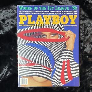 October 1986￼~~~Playboy Magazine~~~LIKE NEW~~~Phil Collins🐇 Interview