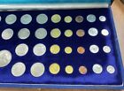 Thailand - Royal Thai 34  Coin Mint Set in Blue Silk Case of Issue