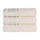 New ListingZero Twist Cotton Plush Soft Bath Towel Set of 3 , Ivory