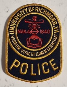 Old Style University Of Richmond Police Patch