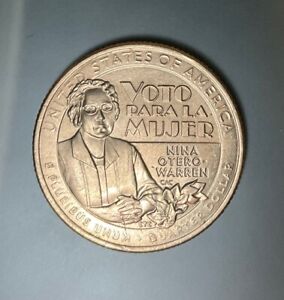 2022 P Voto Para La Mujer Quarter - letter, Hand And Face Errors. Priced Cheap