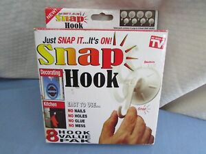 SNAP HOOKS, ( SET OF 8 ) Instantly Hang, Decorate & Organize ! 