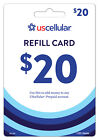 US Cellular  Prepaid $20 Refill Top-Up Prepaid Card , AIR TIME  PIN / RECHARGE
