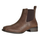 Ankle Cowboy Boots for Men Square Toe Western Fashion Chelsea Boots US Size 7-13