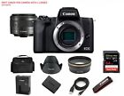 Canon EOS M50 24.1MP Mirrorless Camera with 15-45mm AND WIDE ANGLE KIT(2 LENSES)