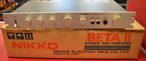 Nikko Beta II Stereo Pre-Amplifier in Original Box PLEASE READ