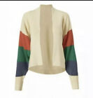Cabi New NWT Trio Sweater #5630 Ivory Red Green Blue Was $114