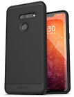 Encased LG G8 ThinQ Case (Thin Armor) Slim Fit Flexible Grip Phone Cover - Black