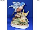 Vintage Blue Bird Figurine 7703 Andrea by Sadek Bisque Porcelain Made in Japan