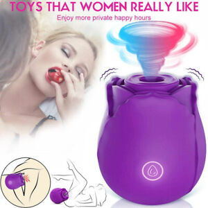 Rose Sucking Vibrator Clit Sucker Dildo Women G-Spot Massager Sex Toys for Women