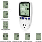Electricity Usage Monitor Plug Power Watt Voltage Amps Meter with Digital LCD