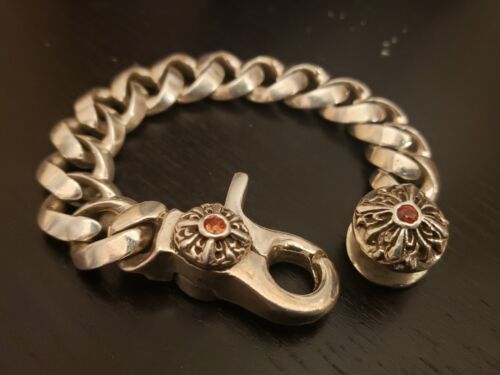 Lena K massive Sterling Silver Handmade Man's Bracelet