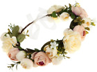 Women Flower Headband Wreath Crown Floral Wedding Garland Wedding Festivals Phot