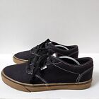 Vans Shoes Mens 13 Atwood S18 Low Top Black Gum Skate Sneakers White Stitching