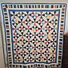 New ListingQuilt Handmade Roundabout  80.5” X 71” Full Size -100% Cotton Reversible