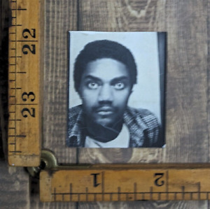 New ListingVintage Found Photo Booth Photo African American INTENSE Stare