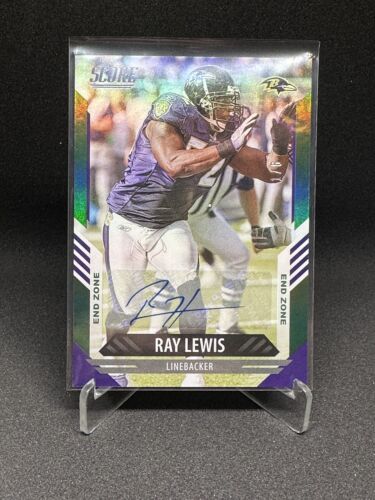 New Listing2021 Score - End Zone #93 Ray Lewis /6 auto