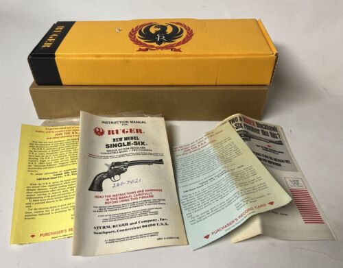 EMPTY Vintage Box for Ruger New Model Single Six Pistol Revolver