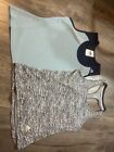 Adidas tank top lot of 2 womens Size Small Adidas Running Workout Blue Tanks