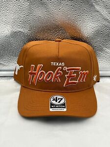 Texas Longhorns NCAA '47 Brand Script Orange Hitch Adjustable Snapback Hat
