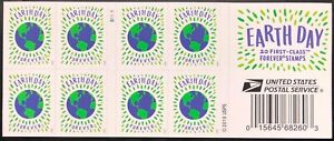United States 2020 Earth Day Postage Booklet Stamps of 20 MNH