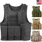 Military Tactical Vest Air Soft Paintball Molle Plate Carrier Combat Play Vest