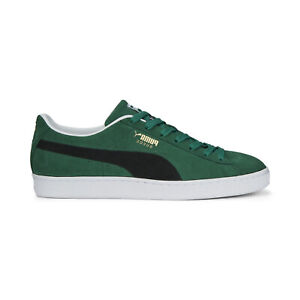Puma Suede Classic XXI 37491567 Mens Green Suede Lifestyle Sneakers Shoes