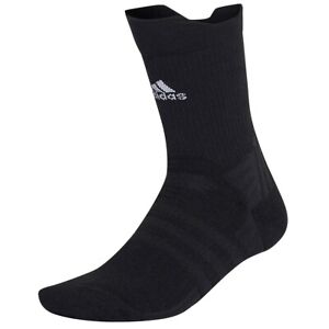 Adidas Tennis Crew Socks, Men's Shoe Size 9-10.5, L, Black, Cushioned L7 P
