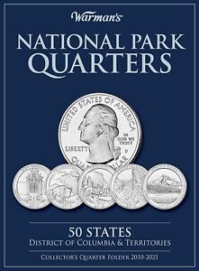 50 Park Quarters Album Territories Collector Coin Folder Collecting Binder Book