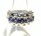 Sterling Silver 925 Amethyst Ring Size 7.75 HX57