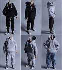 C1-1 ATS 1/12 Scale Clothes Male Casual Sports Hoodie Pants Model for 6