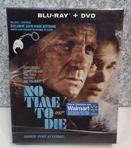 BLU-RAY 007 No Time To Die + DVD + Safin Mask Keychain NEW SEALED