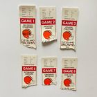 1981 Cleveland Browns Home Tickets - Lot of 6 Brian Sipe, The Kardiac Kids
