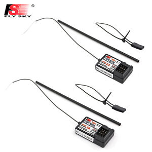 2X Flysky FS-A3 AFHDS2A 2.4G 3CH Receiver for GT2E GT2G Transmitter RC Boat Q4M6