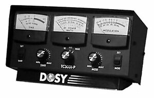 DOSY TC-3001-P INLINE 1000W MAX ANTENNA SWR WATT METER w/AM MODULATION, 3 METERS