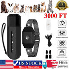3000 FT Remote Dog Shock Training Collar Rechargeable Waterproof LCD Pet Trainer