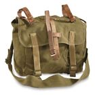 Romanian Military Shoulder Bag w/Strap Combat Day Pack Surplus Leather Bread