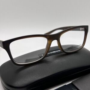 DOLCE & GABBANA DG5005 2899 Unisex Eyeglasses 54-16-140 Matte Brown 100% Authent
