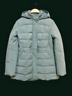 LANDS' END HyperDry 600 Fill Teal Down Puffer Jacket Women’s M (10-12)  NEW NWT