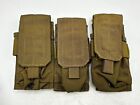 3x Eagle Industries FSBE Double Rifle Magazine Pouch Coyote Brown MOLLE 5.56 1x2