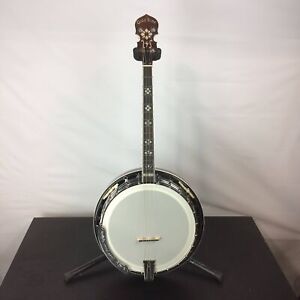 Gold Tone IT-250F 4-String Professional Irish Tenor Banjo, Vintage Brown w/ Reso
